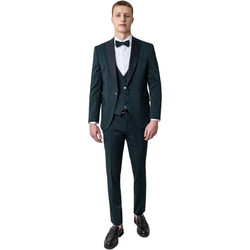 Versace 19V69 Adriano Ανδρικό Κοστούμι Χειμερινό με Στενή Εφαρμογή & Γιλέκο Κυπαρισσί 19V69