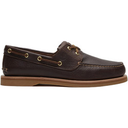 Timberland Crafted Boat Ανδρικά Μοκασίνια Boat Shoes Δερμάτινα Καφέ TB0A2NUPW0110