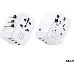 Remax RP-U11 Φορτιστής χωρίς Καλώδιο με 2 Θύρες USB-A & 3 Θύρες USB-C 35W Quick Charge 3.0 & Power Delivery