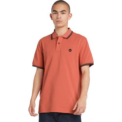 Timberland Ανδρική Μπλούζα Polo Κοντομάνικη Πορτοκαλί TB0A5W4YEI4
