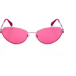 Max & Co MO0111 72S Γυναικεία Γυαλιά Ηλίου Cat Eye Μεταλλικά Ασημί με Ροζ Φακό