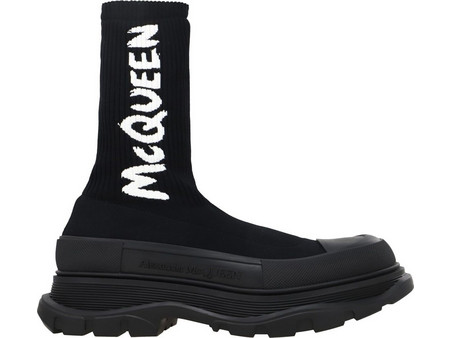 Alexander McQueen Ανδρικά Μποτάκια Μαύρα 705671W4TV1-1070