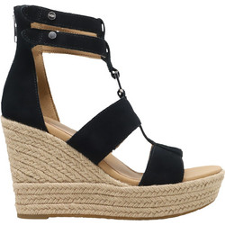 UGG Kolfax Καλοκαιρινές Γυναικείες Πλατφόρμες Ψηλές Μαύρες 1111067-BLK