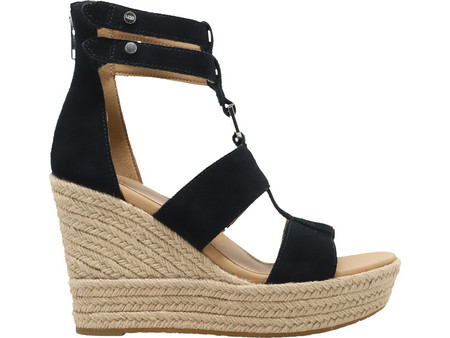 UGG Kolfax Καλοκαιρινές Γυναικείες Πλατφόρμες Ψηλές Μαύρες 1111067-BLK