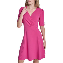 DKNY Mini Καλοκαιρινό Βραδινό Φόρεμα Κρουαζέ Φούξια DD6A127A-X6U