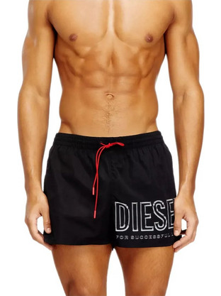 Diesel Ανδρικό Μαγιό Σορτς με Σχέδια Μαύρο A205120QKBJ-9XX