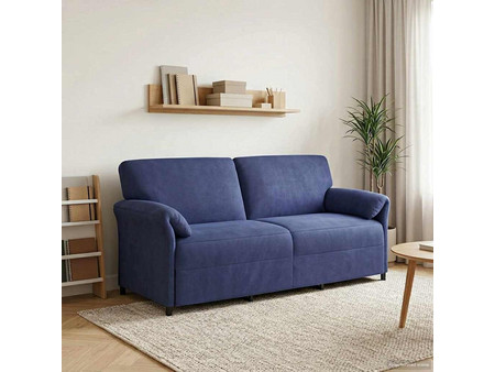 vidaXL Τριθέσιος Καναπές Βελούδινος Royal Blue 198x83x95cm 42033979