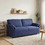 vidaXL Τριθέσιος Καναπές Βελούδινος Royal Blue 198x83x95cm 42033979