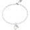 Guess Crystal Love Γυναικείο Βραχιόλι Αλυσίδα με Καρδιά από Ατσάλι Ασημί UBB06360JWRH