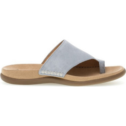 Gabor Γυναικεία Σανδάλια Suede Ανατομικά Γαλάζια 03700-10