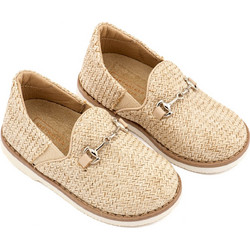 Babywalker Βαπτιστικά Loafers για Αγόρι Υφασμάτινα Ανατομικά Μπεζ EXC5311