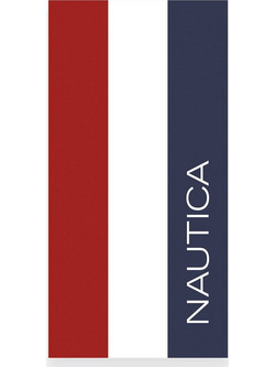 Nautica Way Up Πετσέτα Θαλάσσης Μπλε Κόκκινη 80x160cm 040206