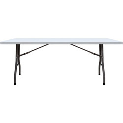 Megapap Capri Ορθογώνιο Τραπέζι Catering Πλαστικό Πτυσσόμενο Λευκό 180x90x74cm GP058-0007,1