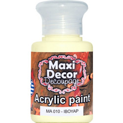 Maxi Decor 010 Ivory Ακρυλικό Χρώμα Ζωγραφικής 60ml