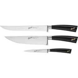 Berkel Elegance Glossy Σετ Μαχαίρια από Ανοξείδωτο Ατσάλι 3τμχ Μαύρα