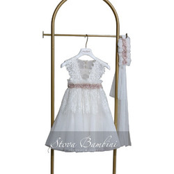 Stova Bambini Βαπτιστικό Φόρεμα 2τμχ SS26G20