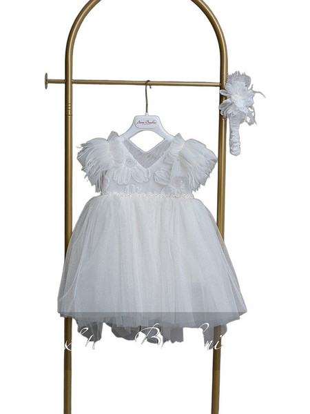 Stova Bambini Βαπτιστικό Φόρεμα 2τμχ SS26G17