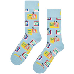 Happy Socks Sardine Ανδρικές Κάλτσες Μέχρι το Γόνατο με Σχέδια Γαλάζιες P004487