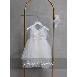 Stova Bambini Βαπτιστικό Φόρεμα 2τμχ SS26G12