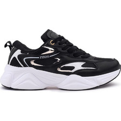 Ferre Γυναικεία Sneakers Flatforms Μαύρα F130