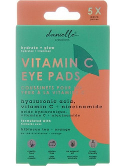 Danielle Brightening Vitamin C & Aloe Eye Patches για Ενυδάτωση & Λάμψη με Αλόη 10τμχ