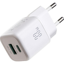 Joyroom JR-TG7 Φορτιστής χωρίς Καλώδιο με Θύρα USB-A & Θύρα USB-C 33W Quick Charge 3.0 & Power Delivery White