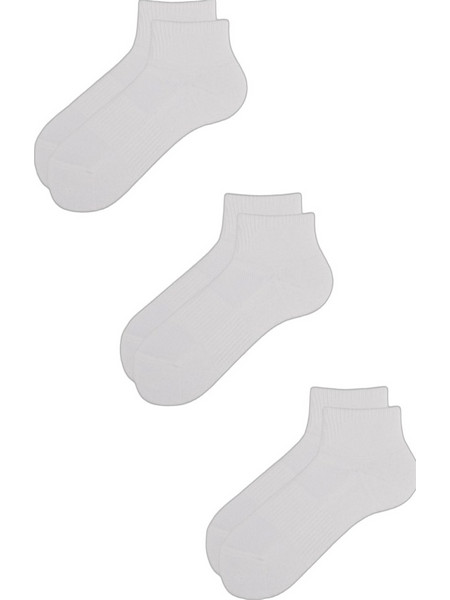 Dimisocks Ανδρικές Κάλτσες Κοντές Λευκές 3Pack DSECO3-3