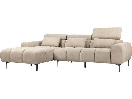 HomeMarkt Divya Γωνιακός Καναπές Αριστερή Γωνία Μπεζ 264x175x99cm HM3267.11L