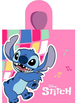 Dimcol Lilo & Stitch 275 Παιδικό Πόντσο Θαλάσσης Ροζ 50x100cm