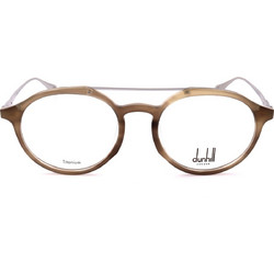 Dunhill VDH164M-01F9 Ανδρικός Σκελετός Γυαλιών Οράσεως Μεταλλικός Ασημί Καφέ