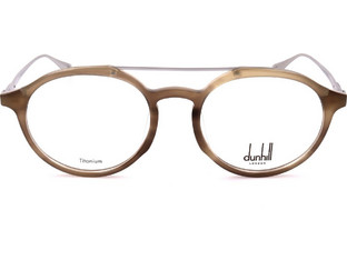 Dunhill VDH164M-01F9 Ανδρικός Σκελετός Γυαλιών Οράσεως Μεταλλικός Ασημί Καφέ