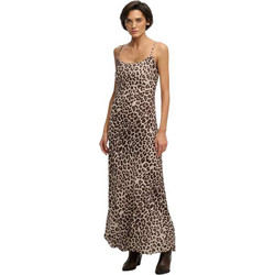 Superdry Maxi Βραδινό Φόρεμα Μεταξωτό Μπεζ W8012049A-L3R