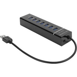 111730 USB Hub 3.0 USB-A με 7 Θύρες USB-A & Εξωτερική Παροχή Ρεύματος