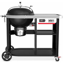 Weber Performer Deluxe Smart Ανοξείδωτη Ψησταριά Κάρβουνου Στρογγυλή με Καπάκι και Ρόδες Επιφάνειας 57cm 1501631