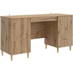 vidaXL Γραφείο Υπολογιστή Ξύλινο 142.5x50x75cm 3414602