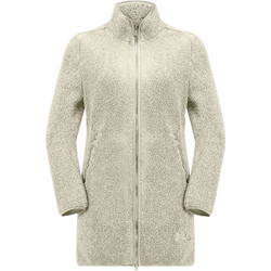 Jack Wolfskin Γυναικεία Ζακέτα Fleece Μακριά με Φερμουάρ Εκρού 1708722