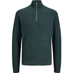 Jack & Jones Ανδρικό Πουλόβερ με Φερμουάρ Πράσινο 12247793