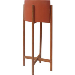 HomeMarkt Rentil Γλάστρα Εσωτερικού Χώρου Στρογγυλή Fiber Cement Rusted 27x66cm HM4684.08L