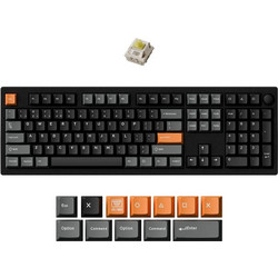 Keychron P6 Ultra 8K Ασύρματο Μηχανικό Gaming Πληκτρολόγιο με Keychron Silk POM Banana Διακόπτες RGB Black