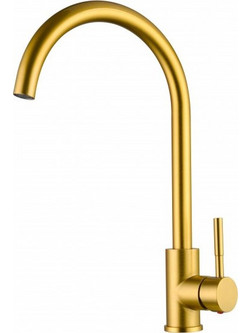 Inter Ceramic 7107011G Μπαταρία Κουζίνας Πάγκου Διπλής Παροχής Ανάμεικτη Χρυσή