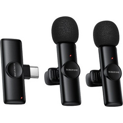 Borofone BFK16A Winner Σετ 2 Μικρόφωνα Πέτου USB-C