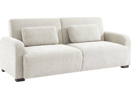 Liberta Nubo Τριθέσιος Καναπές Λευκός 213x93x86cm 70-0455