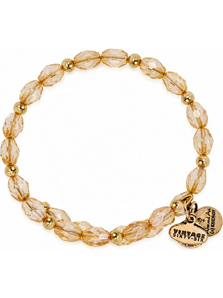 Alex and Ani Γυναικείο Βραχιόλι Xρυσό με Χάντρες VW321RG