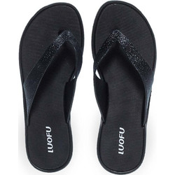 Luofu Γυναικείες Σαγιονάρες Flatforms Μαύρες 11831131