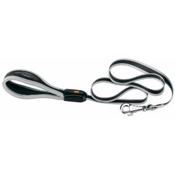 Ferplast Ergocomfort Λουρί Σκύλου 1.2m x 20mm Μαύρο Ασημί