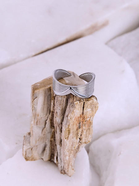 Celestino Γυναικείο Δαχτυλίδι από Ατσάλι Ασημί SQ1018.A309.1