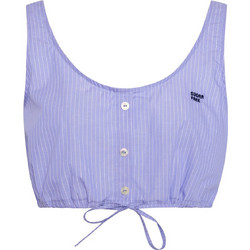 Sugarfree Γυναικείο Καλοκαιρινό Crop Top Μπλε 25818237-421