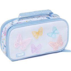 Yolo Magic Butterfly Κασετίνα με 2 Θήκες Γαλάζια 90147