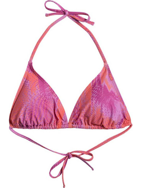 4F Bikini Top Τριγωνάκι Floral Φούξια Κοραλί 4FWSS26UBKTF089-92A