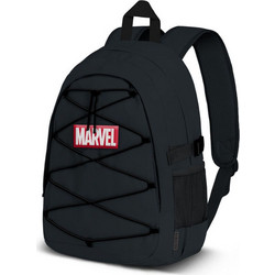 Karactermania Marvel Comic Σχολική Τσάντα Πλάτης Δημοτικού Μαύρη 09443